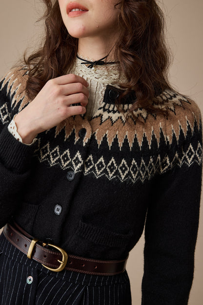 Heather 13 |Fair Isle knits Cardigan