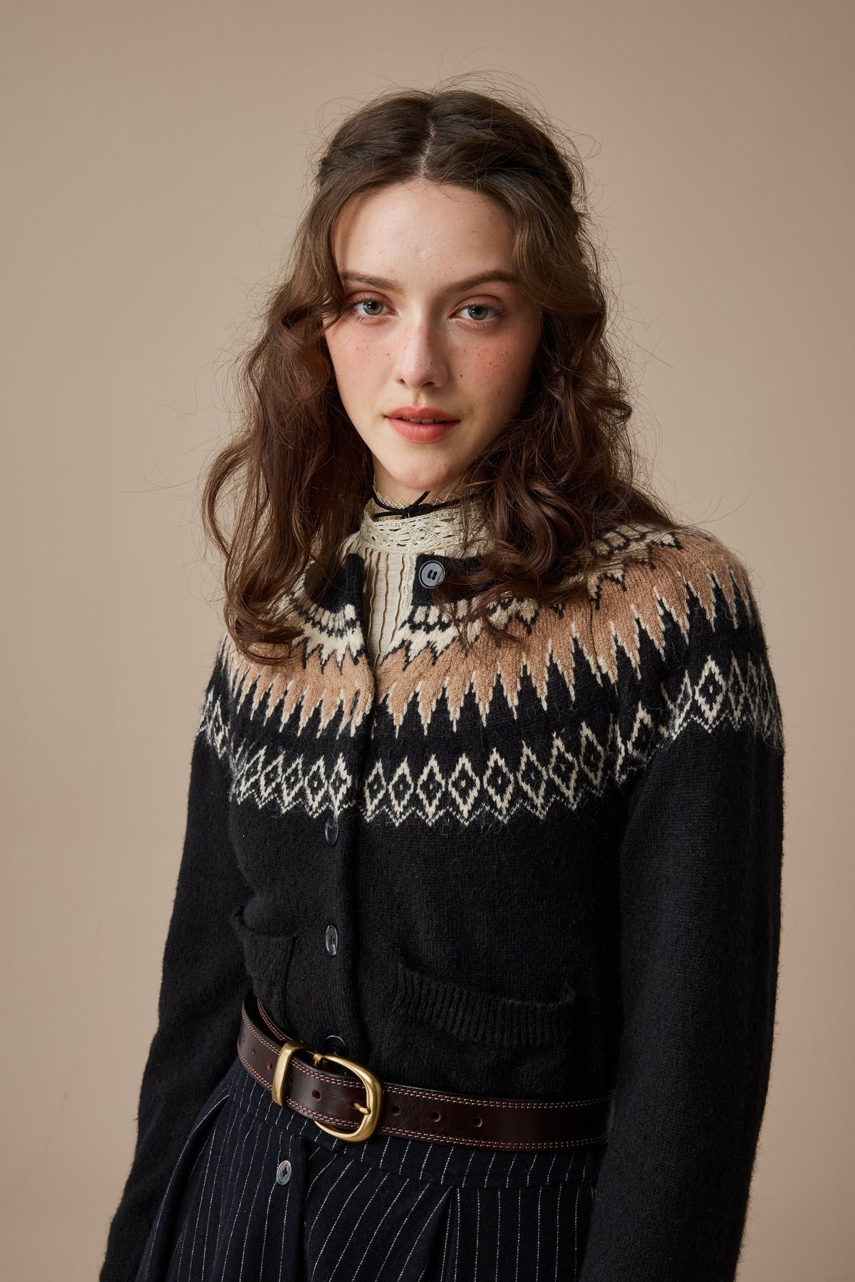 Heather 13 |Fair Isle knits Cardigan