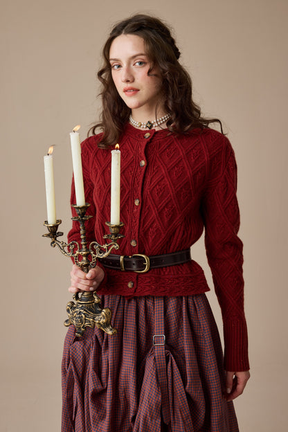 Flurry 17 | 100% Wool Sculptured Knitwear Cardigan