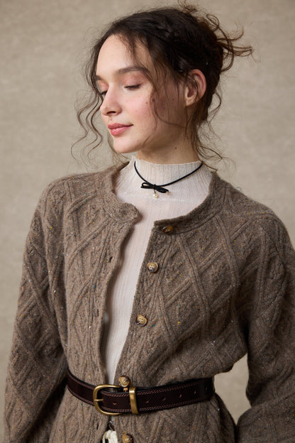 Flurry 17 | 100% Wool Sculptured Knitwear Cardigan