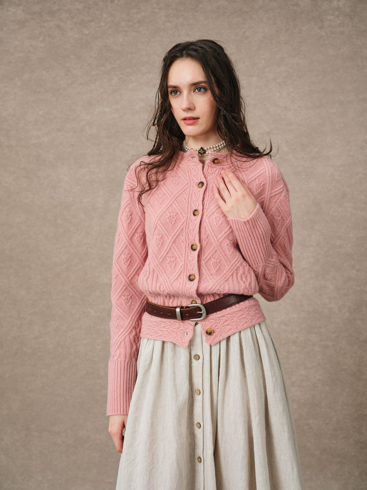 Flurry 17 | 100% Wool Sculptured Knitwear Cardigan