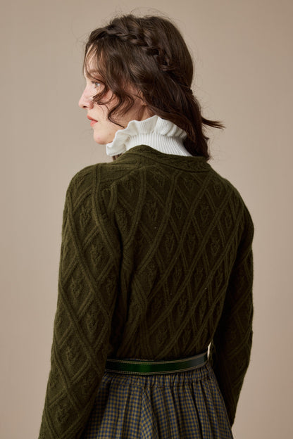 Flurry 17 | 100% Wool Sculptured Knitwear Cardigan