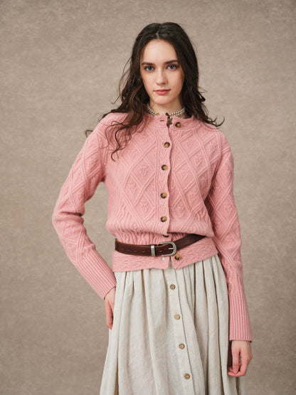 Flurry 17 | 100% Wool Sculptured Knitwear Cardigan